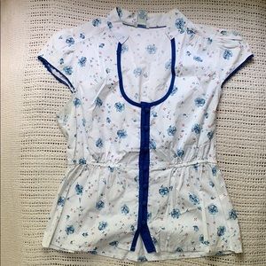 Odille floral peplum blouse